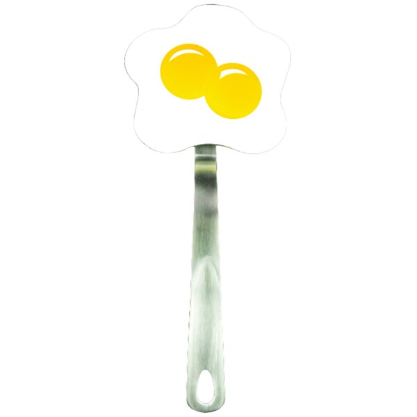 Tovolo Spatulart White and Yellow Nylon/Stainless Steel Egg Turner 80-3916 - main